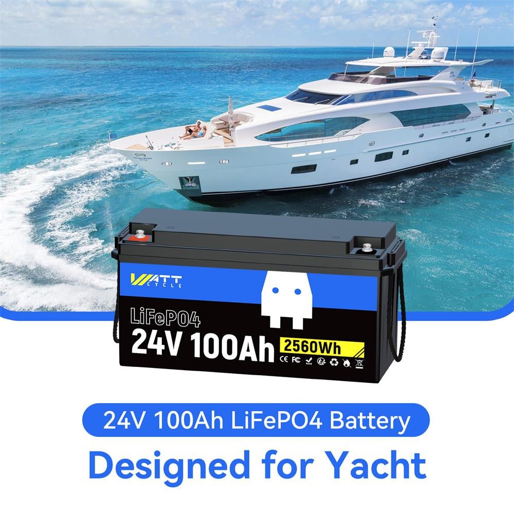 24V 100Ah LiFePO4 Battery