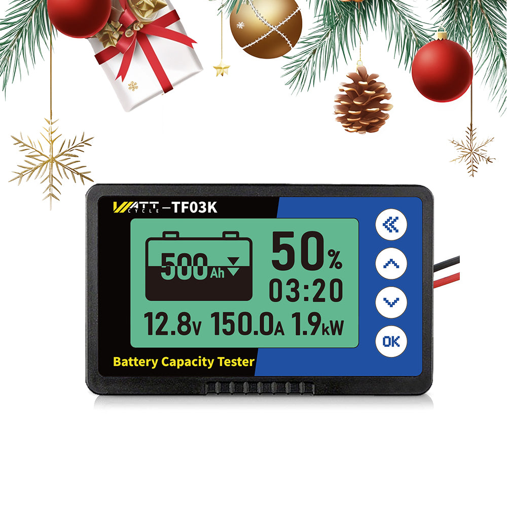 WattCycle 500A LiFePO4 Battery Monitor with Shunt