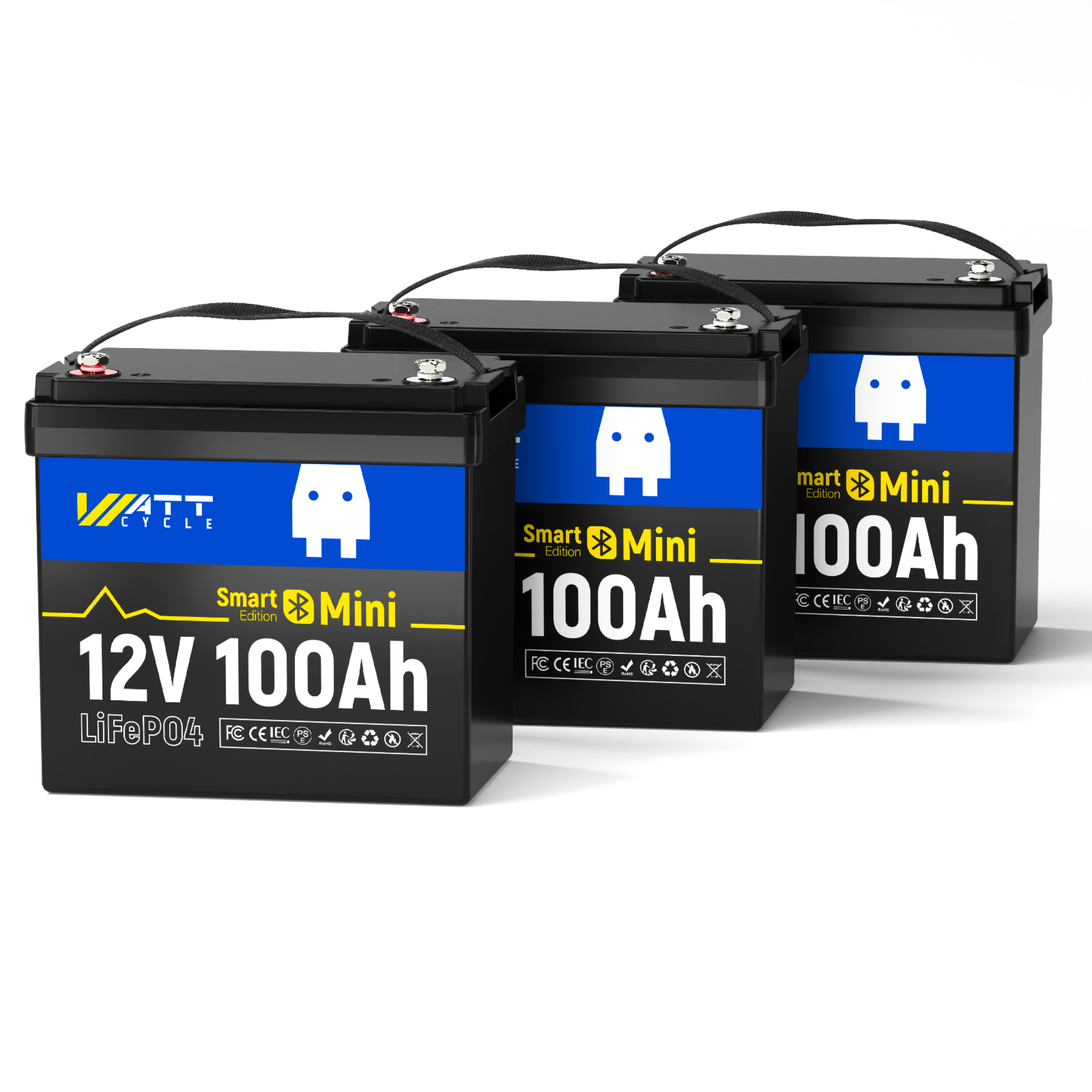 WattCycle 12V 100Ah Mini LiFePO4 Battery