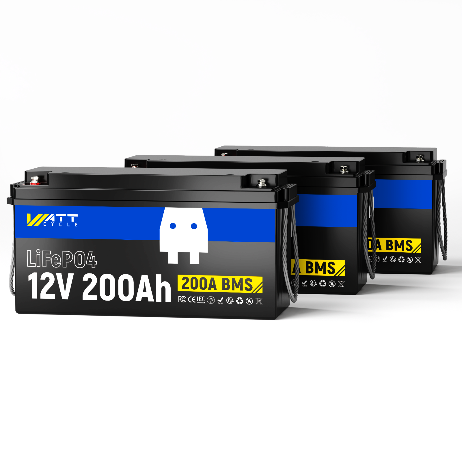 WattCycle 12V 200Ah LiFePO4 Battery