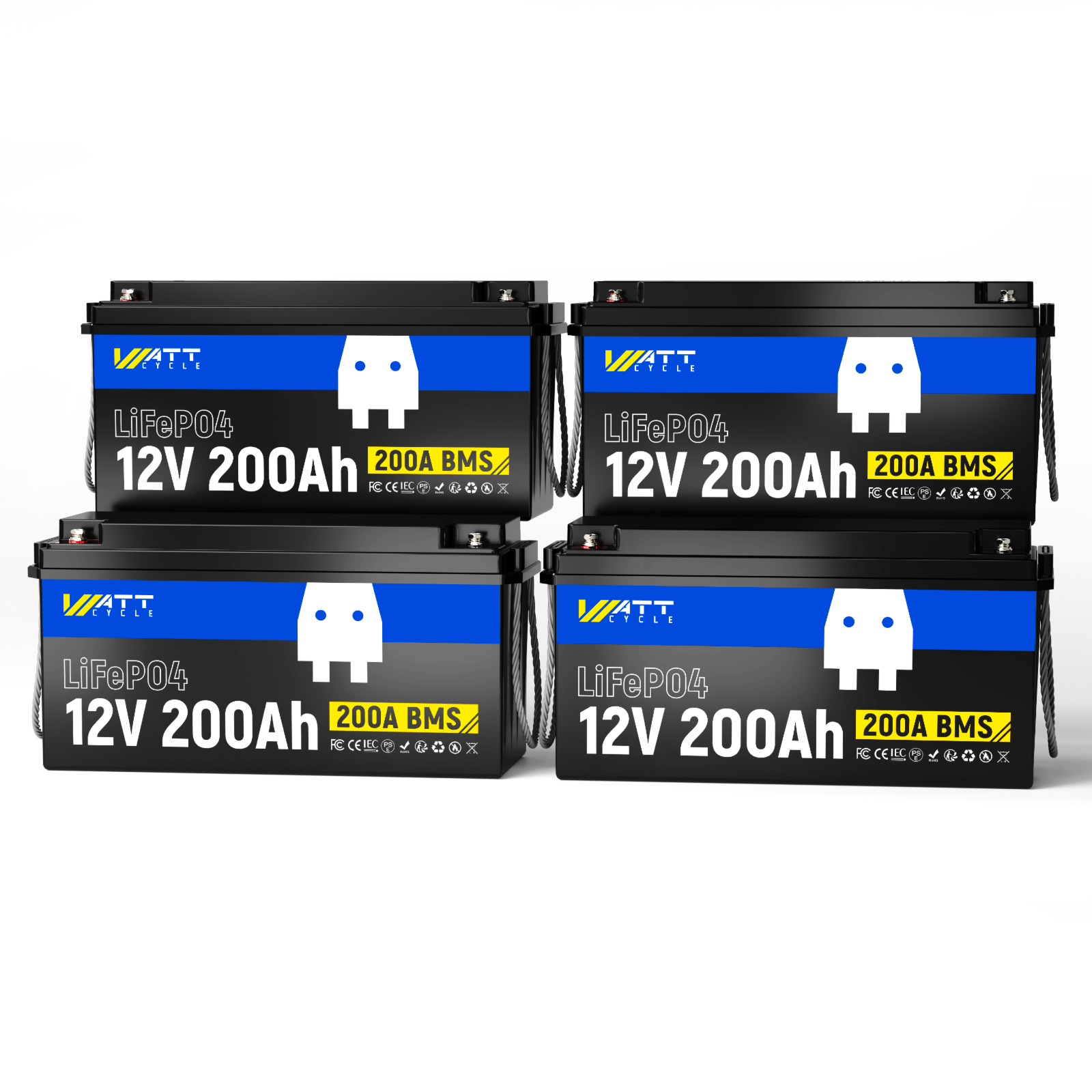 WattCycle 12V 200Ah LiFePO4 Battery