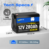 36V 280Ah MINI LiFePO4 Battery with Bluetooth Set