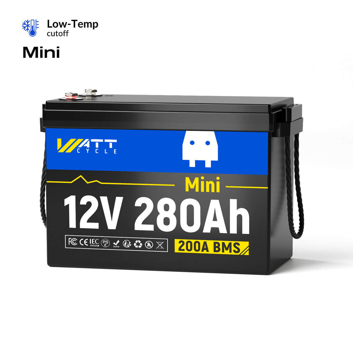 WattCycle 12V 280Ah Mini LiFePO4 Battery