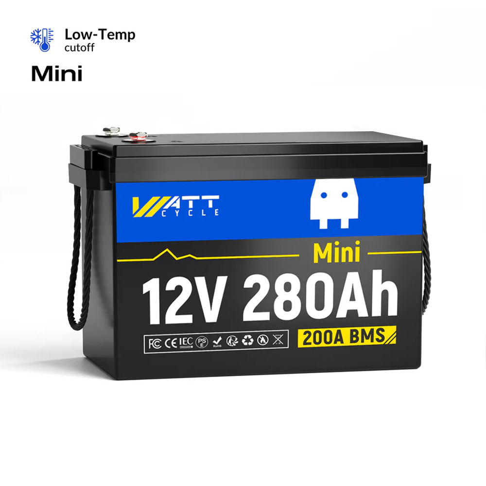 【+$4.99 Add Fuse】12V 280Ah Mini LiFePO4 Battery