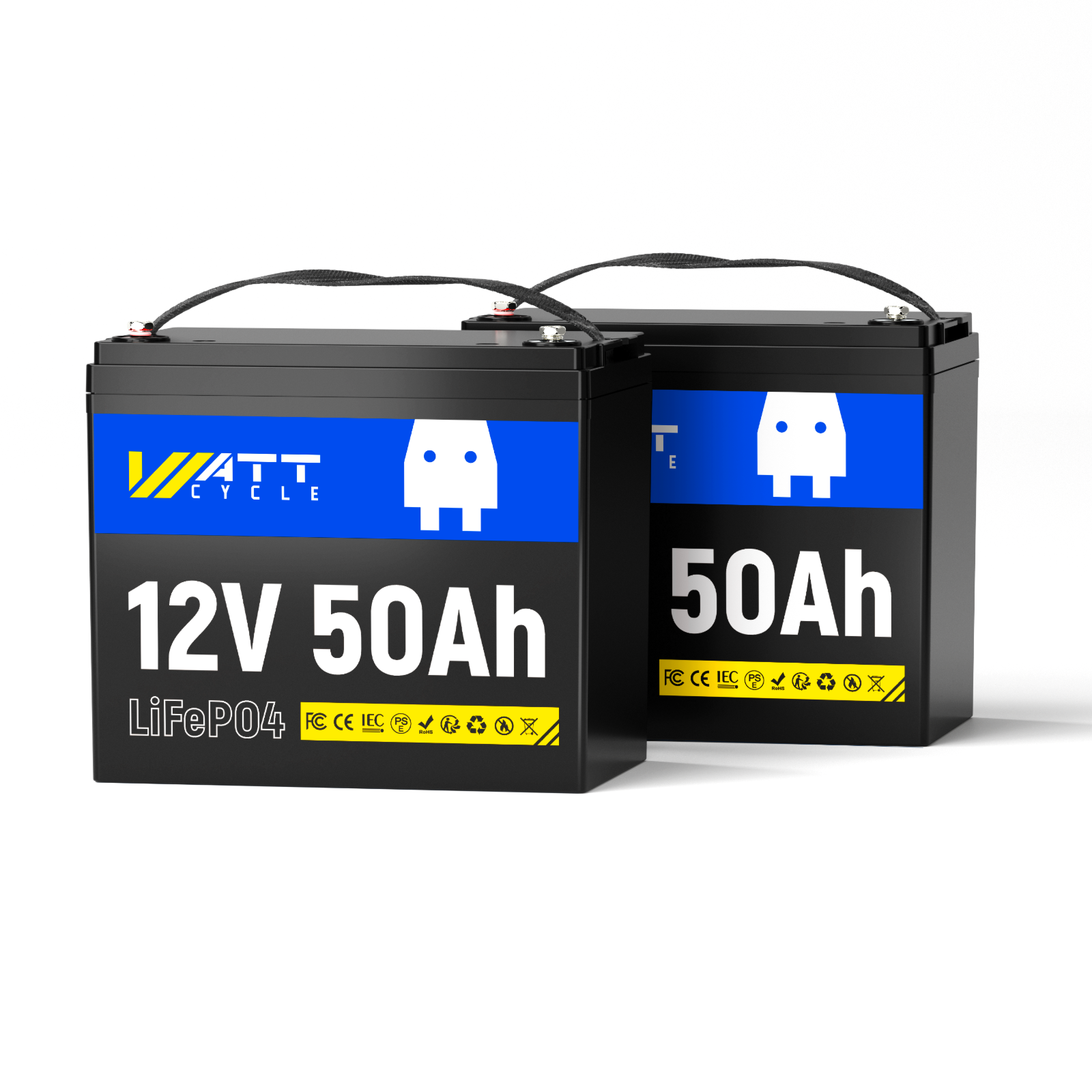 WattCycle 12V 50Ah Group U1 LiFePO4 Battery