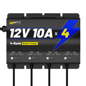 12V 10A 4 Bank Charger