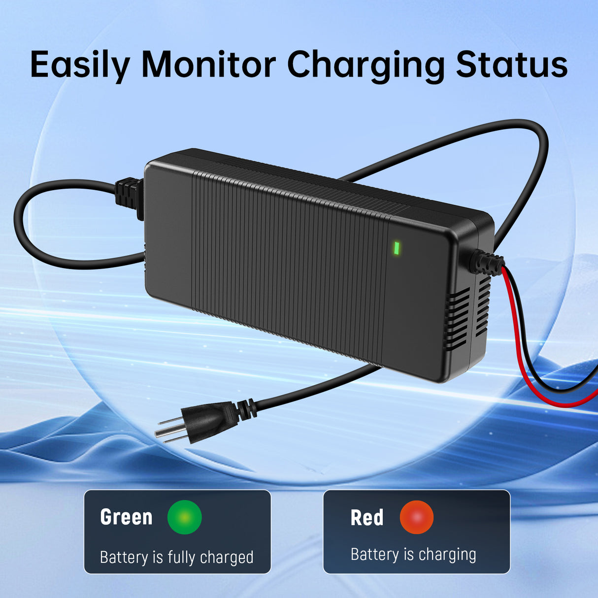 WattCycle 14.6V 20A Plastic Shell LiFePO4 Battery Charger