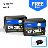 【+$4.99 Add Fuse】12V 280Ah Mini LiFePO4 Battery