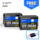 【+$4.99 Add Fuse】WattCycle 12V 280Ah Mini LiFePO4 Battery