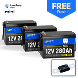 【+$4.99 Add Fuse】12V 280Ah Mini LiFePO4 Battery