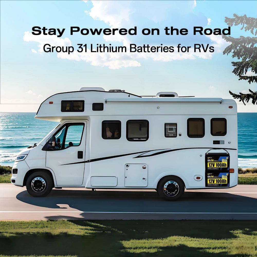 WattCycle 12V 100Ah Pro Group 31 LiFePO4 Battery