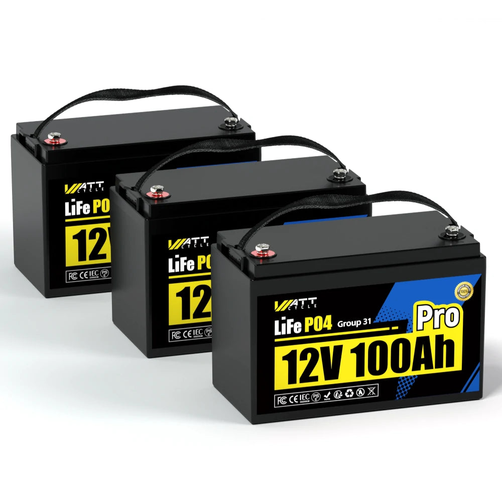 ✨【Pre Sale】WattCycle 12V 100Ah Pro Group 31 LiFePO4 Battery