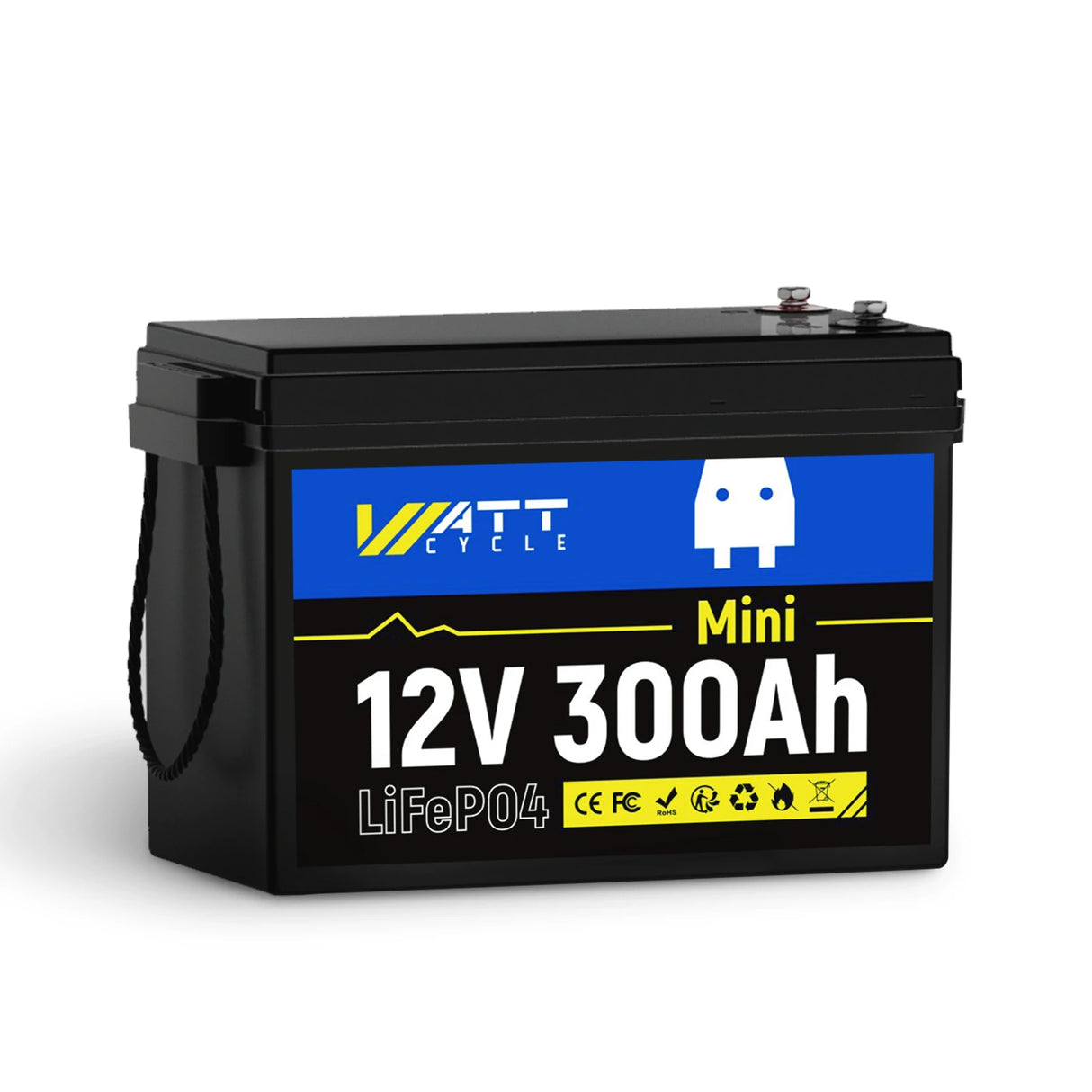 WattCycle 12V 300Ah Mini LiFePO4 Battery