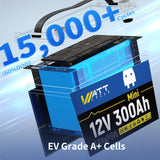 WattCycle 12V 300Ah Mini LiFePO4 Battery