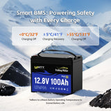 WattCycle 12V 100Ah LiFePO4 Battery with Bluetooth for Trolling Motors