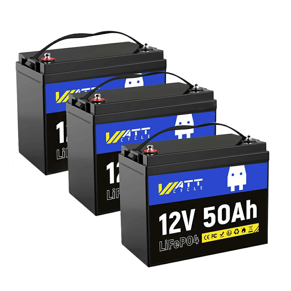 WattCycle 36V 50Ah Group U1  LiFePO4 Battery Set