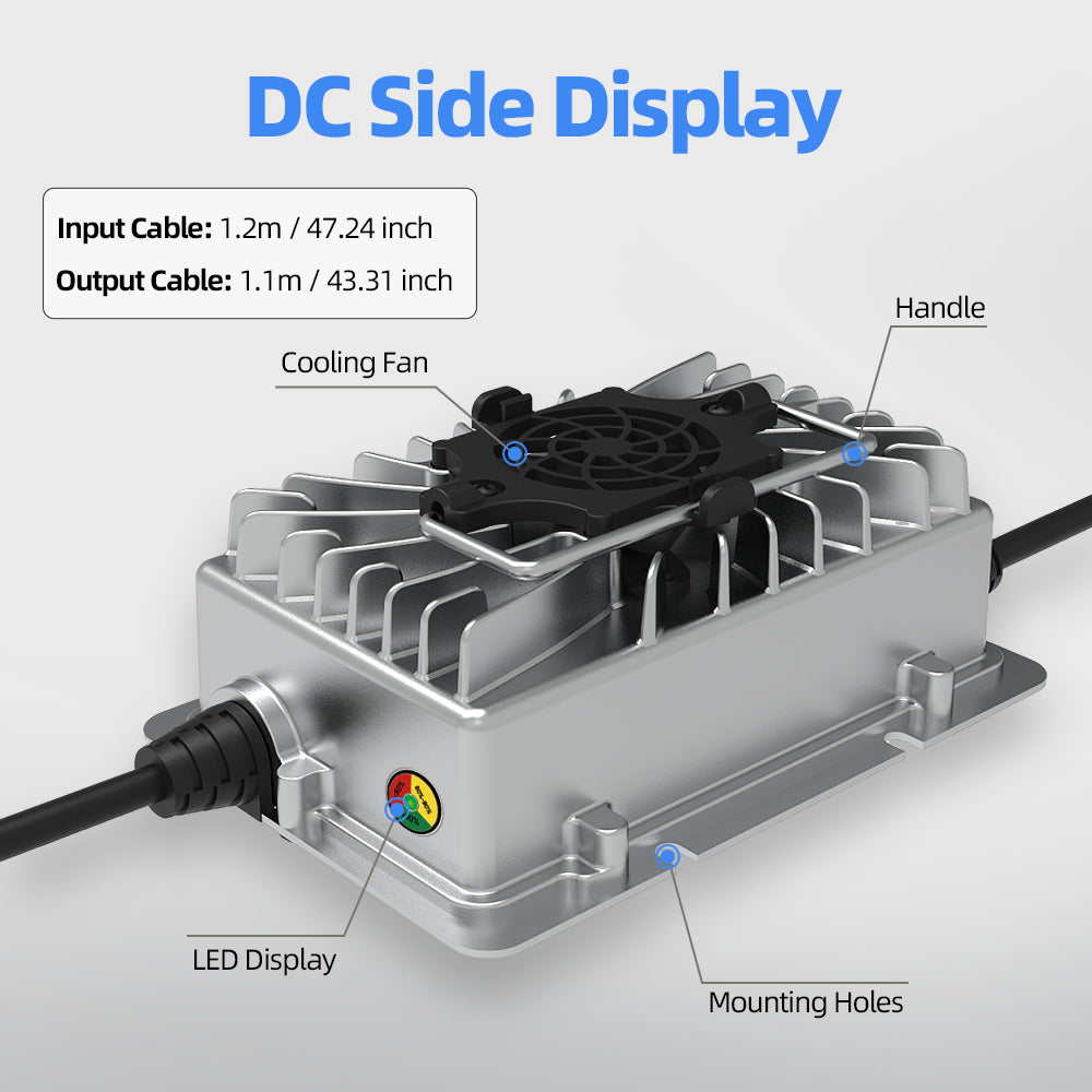 WattCycle 29.2V 15A Aluminum Shell LiFePO4 Battery Charger