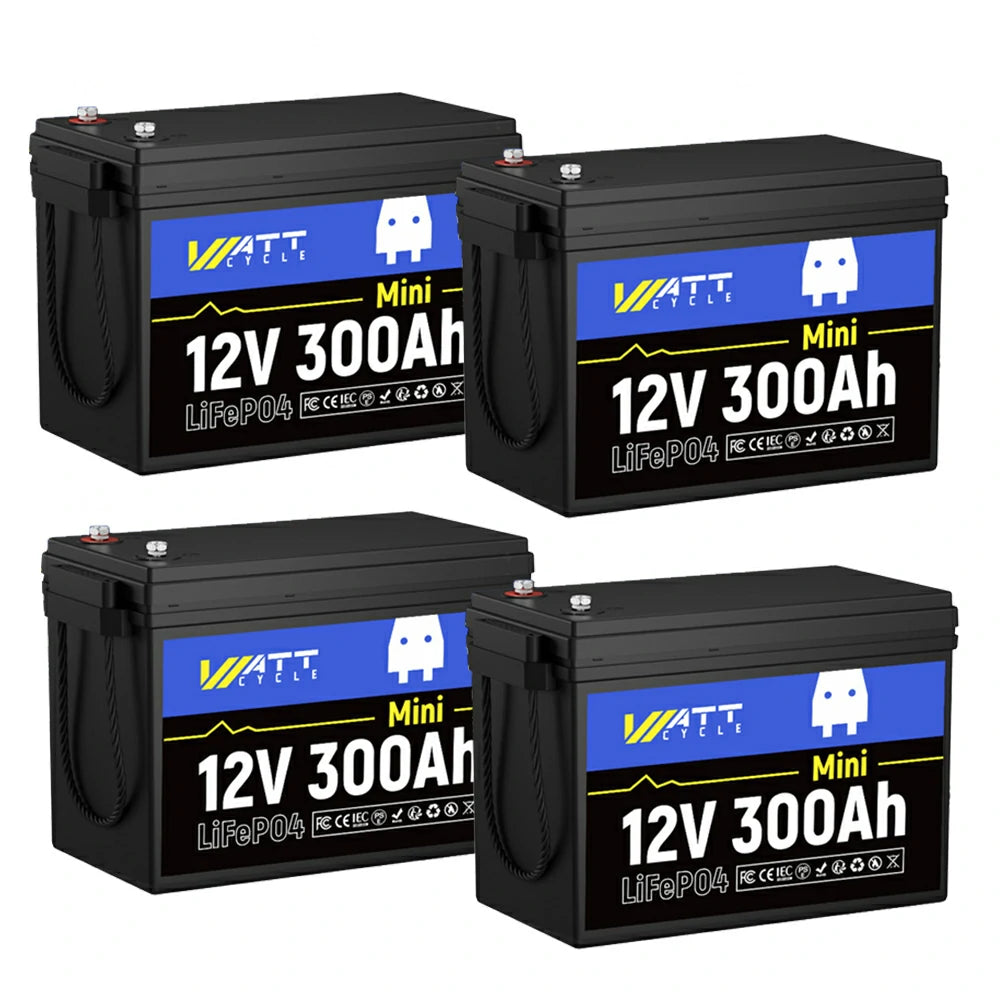 WattCycle 48V 300Ah Mini LiFePO4 Battery Set