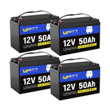 WattCycle 48V 50Ah Group U1 LiFePO4 Battery Set