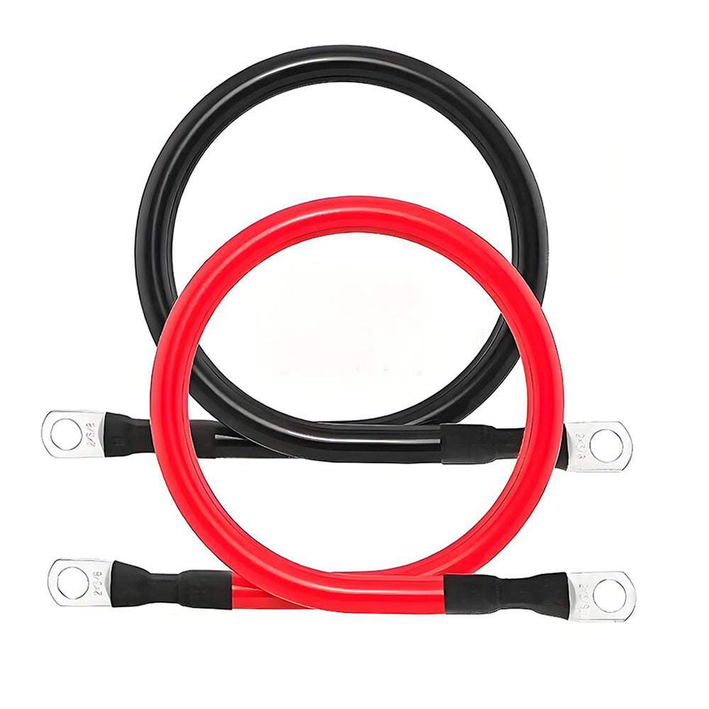 WattCycle 4AWG 11-Inch Battery Inverter Cable Set