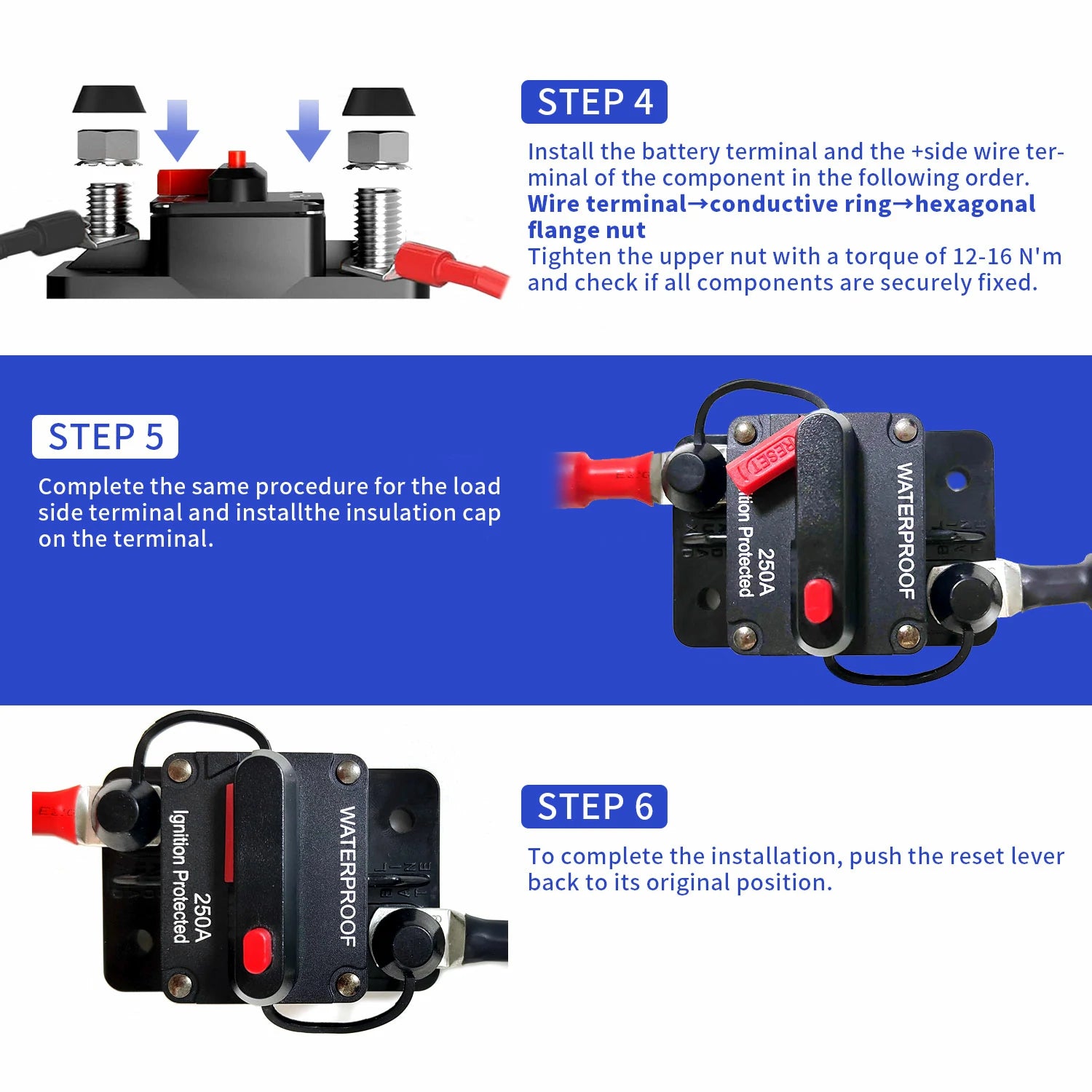 WattCycle 250A Circuit Breaker