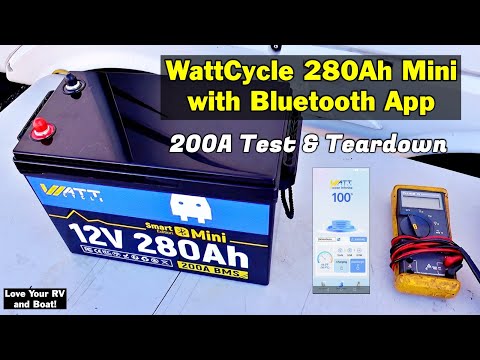 【Final Price: $509.99】WattCycle 12V 280Ah MINI LiFePO4 Battery with Bluetooth