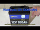 WattCycle 12V 100Ah Mini LiFePO4 Battery