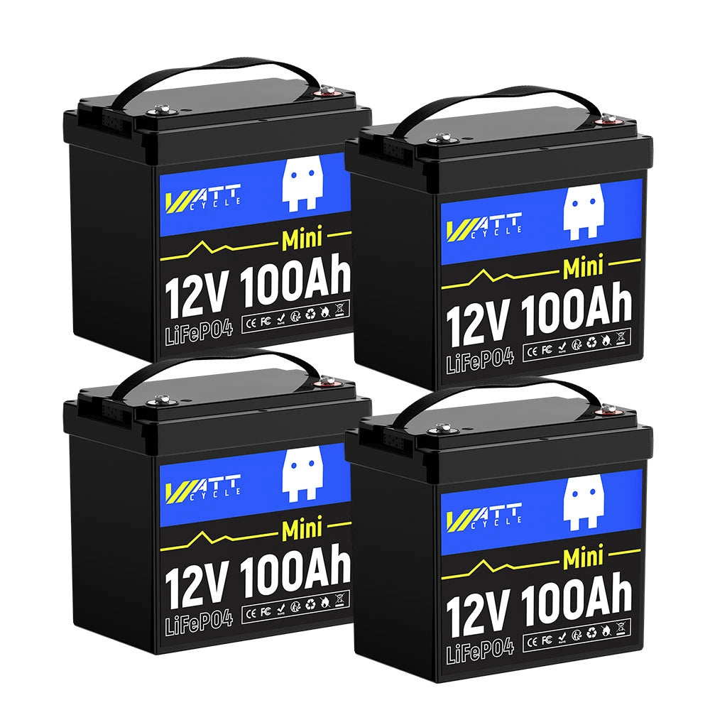 WattCycle 12V 100Ah Mini LiFePO4 Battery