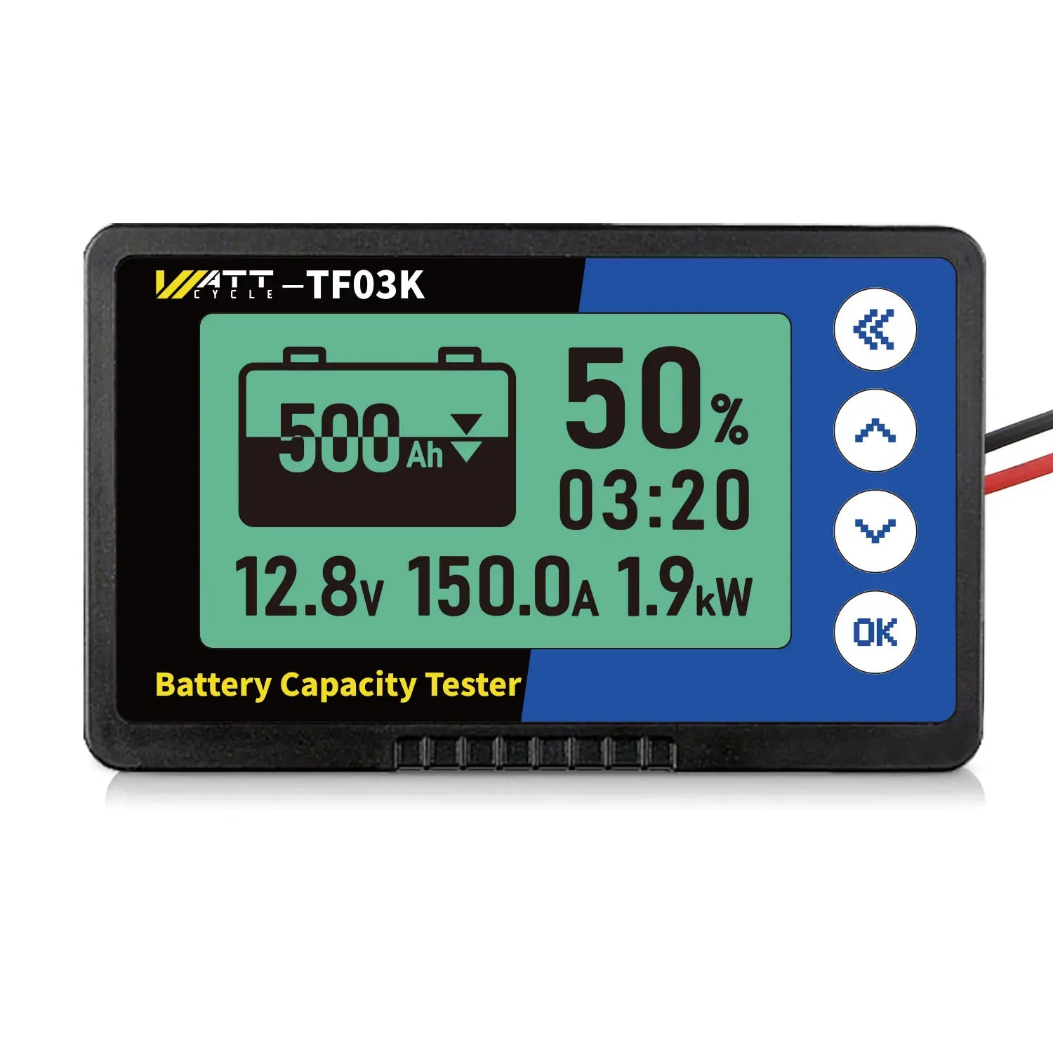 WattCycle 500A LiFePO4 Battery Monitor with Shunt